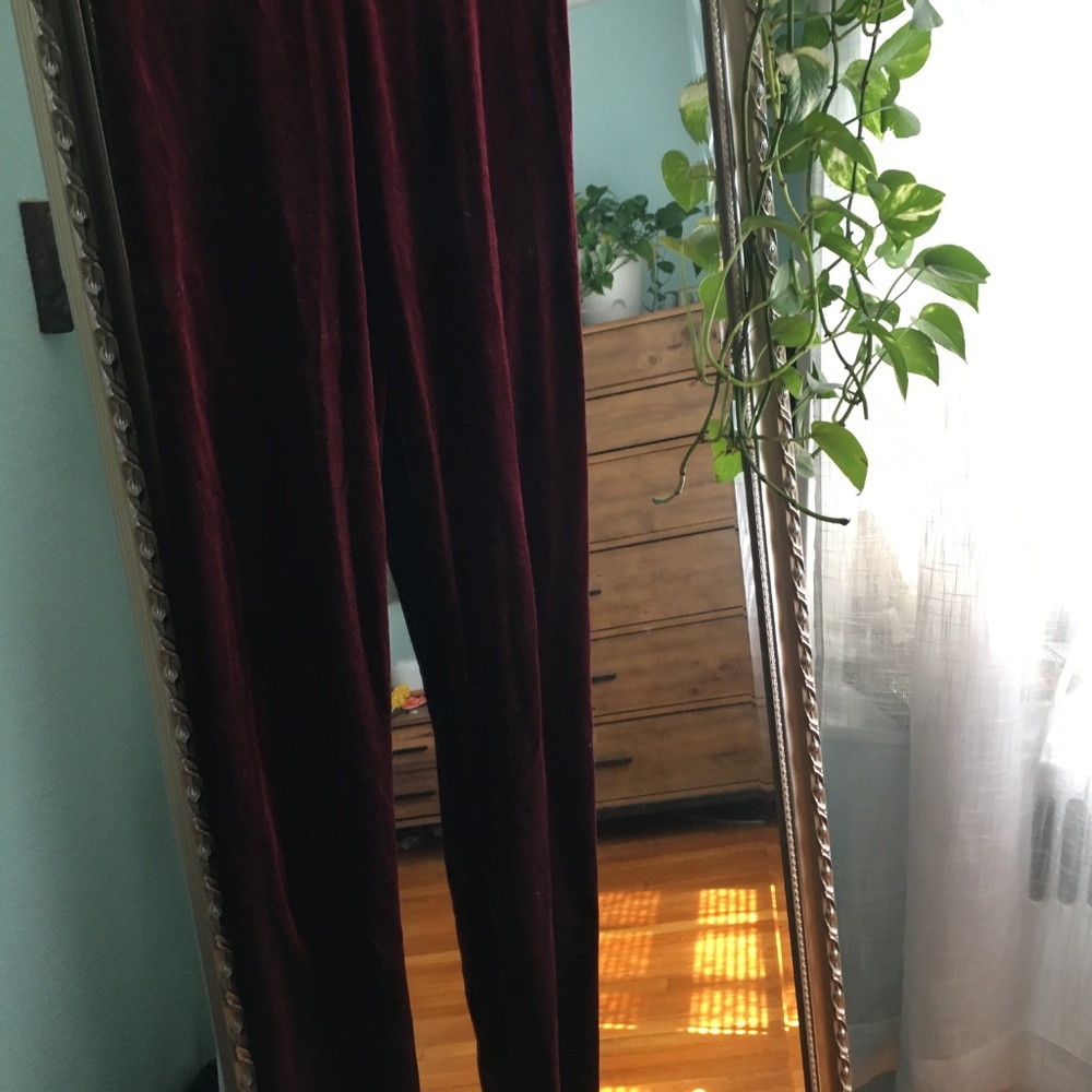 Modcloth Red Velvet Leggings!